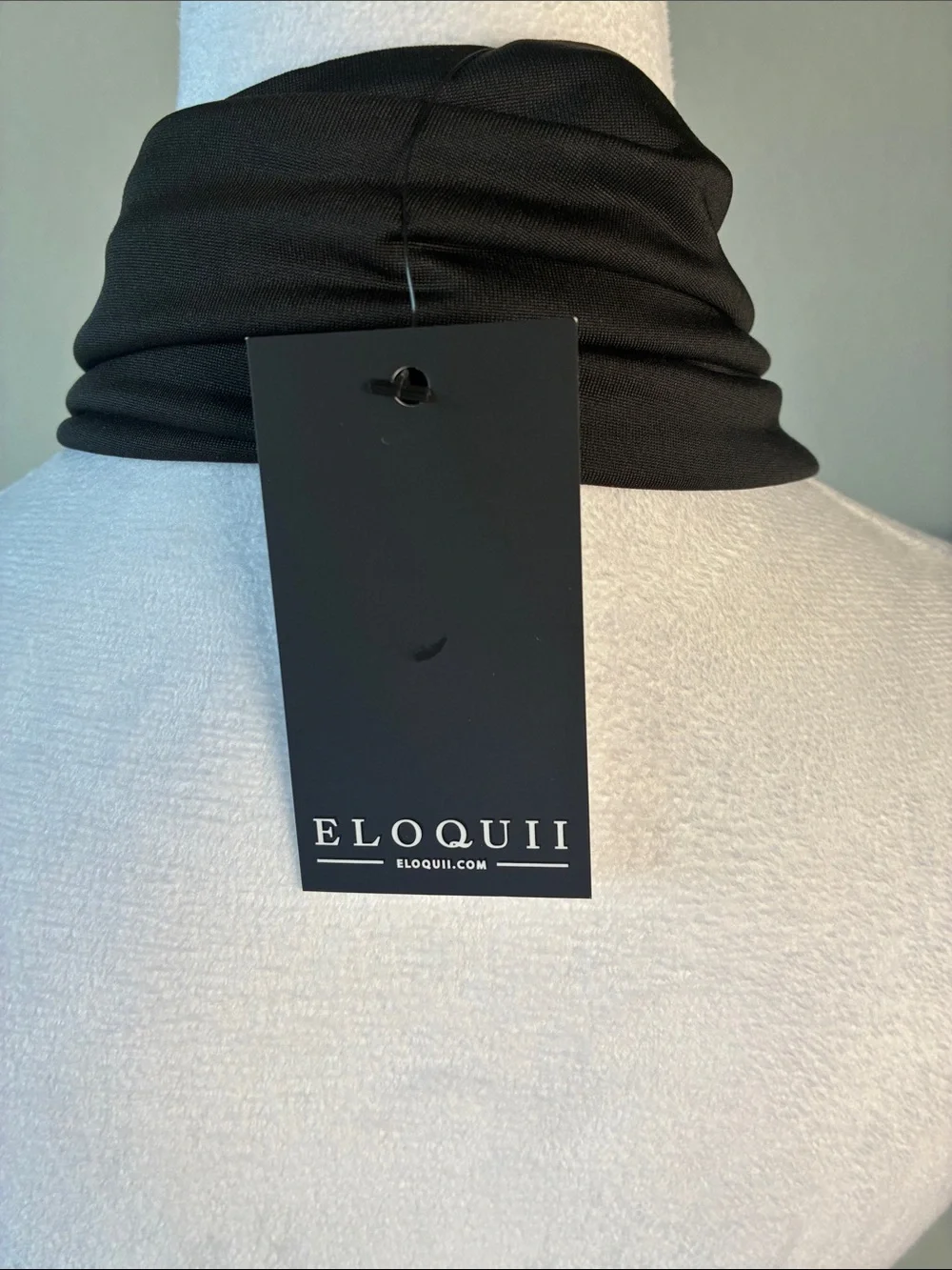 Eloquii Elegant Black Infinity Scarf